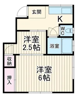 ユナイト石川町MISUGI【1階】の間取り