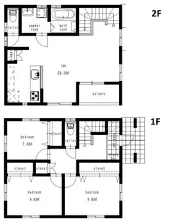 静岡県浜松市中央区楊子町【一戸建】の間取り