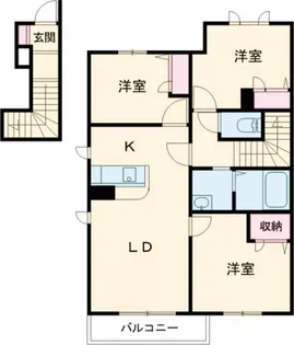 MAST COURT加古川南B棟【2階】の間取り