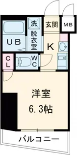 エステムコート神戸ハーバーランド前II【2階】の間取り