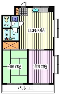 埼玉県川口市宮町【マンション】の間取り