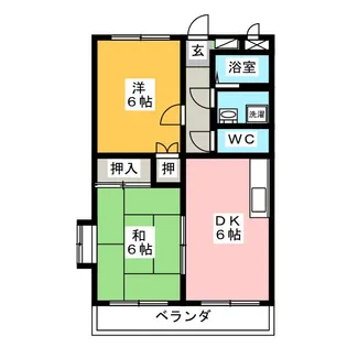 アップルハイツ【3階】の間取り
