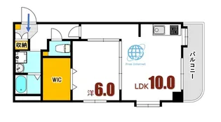 フレアコート【1階】の間取り