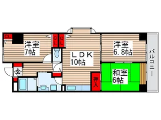 ダイヤモンドハイツ【2階】の間取り