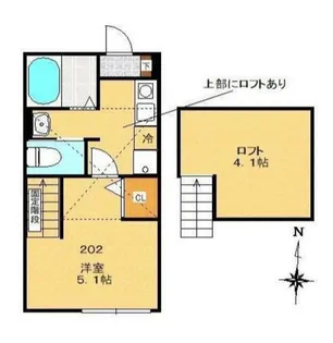 東京都八王子市大塚【アパート】の間取り
