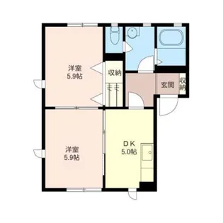 クレシェンテF【1階】の間取り