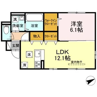 サーフサイドIII【1階】の間取り