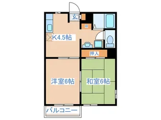 シャロームI【1階】の間取り