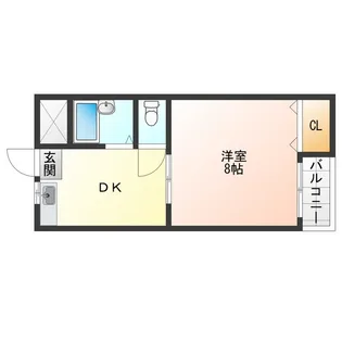 大阪府大阪市此花区西九条3【マンション】の間取り