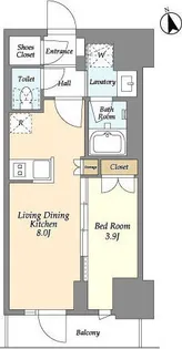 東京都江戸川区松江6【マンション】の間取り