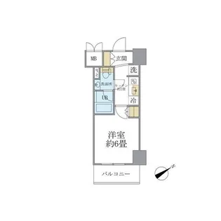 レスピール川崎【6階】の間取り