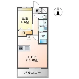 イーストマリオン【2階】の間取り