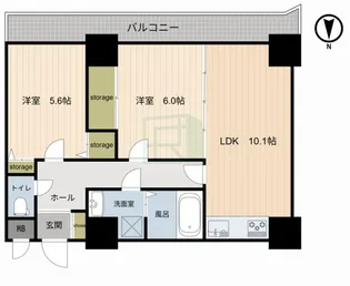 サングレイス港南台壱番館【1階】の間取り