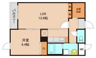 千葉県市川市本行徳【マンション】の間取り