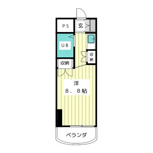 ファッションビルSHALL【4階】の間取り