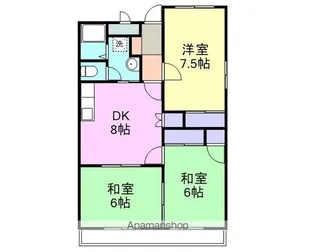 ハイツエル【2階】の間取り