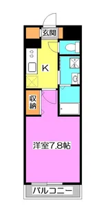 埼玉県所沢市大字下安松【アパート】の間取り