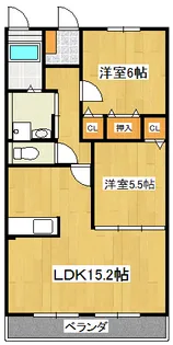 グランデ美坂【1階】の間取り