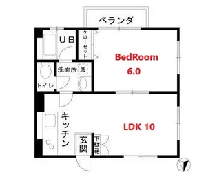 月岡マンション【4階】の間取り