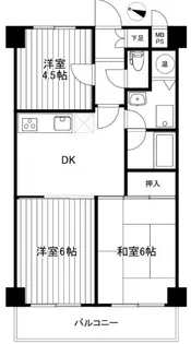 神奈川県横浜市磯子区杉田5【マンション】の間取り
