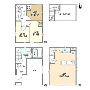 埼玉県さいたま市大宮区大原6【一戸建】の間取り