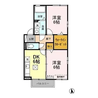 グランメール桜町 A【1階】の間取り