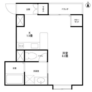アーク桜新町【1階】の間取り