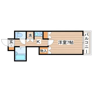 エトワール仙台第一【1階】の間取り