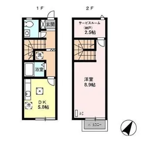 セントラルガーデン Aの間取り