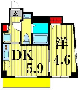 東京都足立区中川4【マンション】の間取り