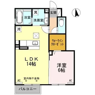 ラ・セーヌ【1階】の間取り