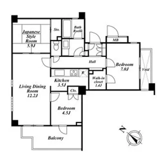 東京都新宿区原町3【マンション】の間取り