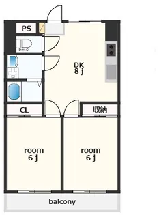 第2かなまるビル【6階】の間取り