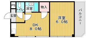 モリビル京橋【8階】の間取り