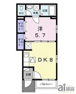 東京都小金井市本町1【アパート】の間取り
