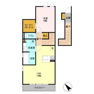 千葉県習志野市本大久保1【アパート】の間取り