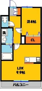 ガーデンコート【2階】の間取り