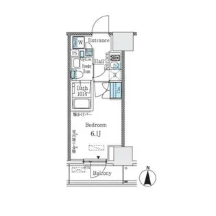 パークキューブ大井町レジデンス【15階】の間取り