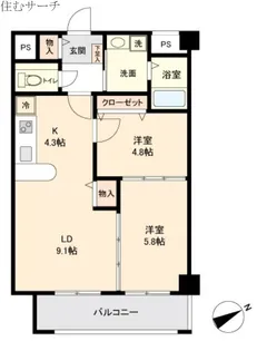 willDo四日市鵜の森【6階】の間取り