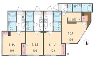 アザーレプラネ生田の丘【1階】の間取り
