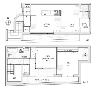 ARK TERRACE 東新宿【1階】の間取り