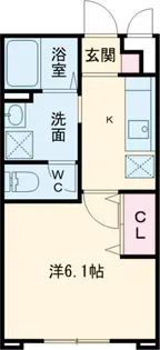 リープラス御着駅前II【1階】の間取り