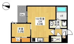 GRANDTIC リゲル A【1階】の間取り