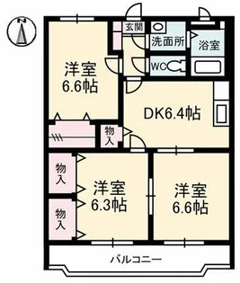 ペーシュメイ【1階】の間取り