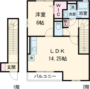 ウィスタリア・ガーデンBの間取り