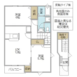 リュミエール・エスト B【2階】の間取り