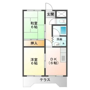 ハイツ海松館【1階】の間取り