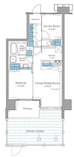 ブランシエスタ王子【1階】の間取り