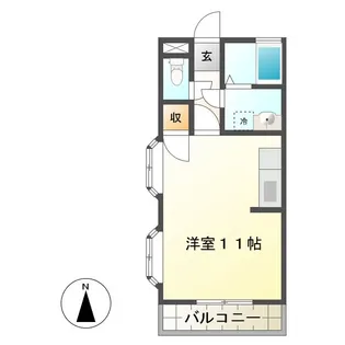 クララハウス【2階】の間取り