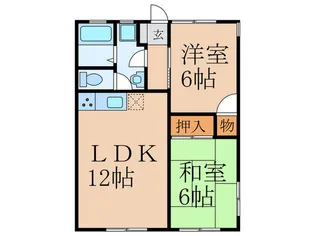 ケイハイツ I【2階】の間取り